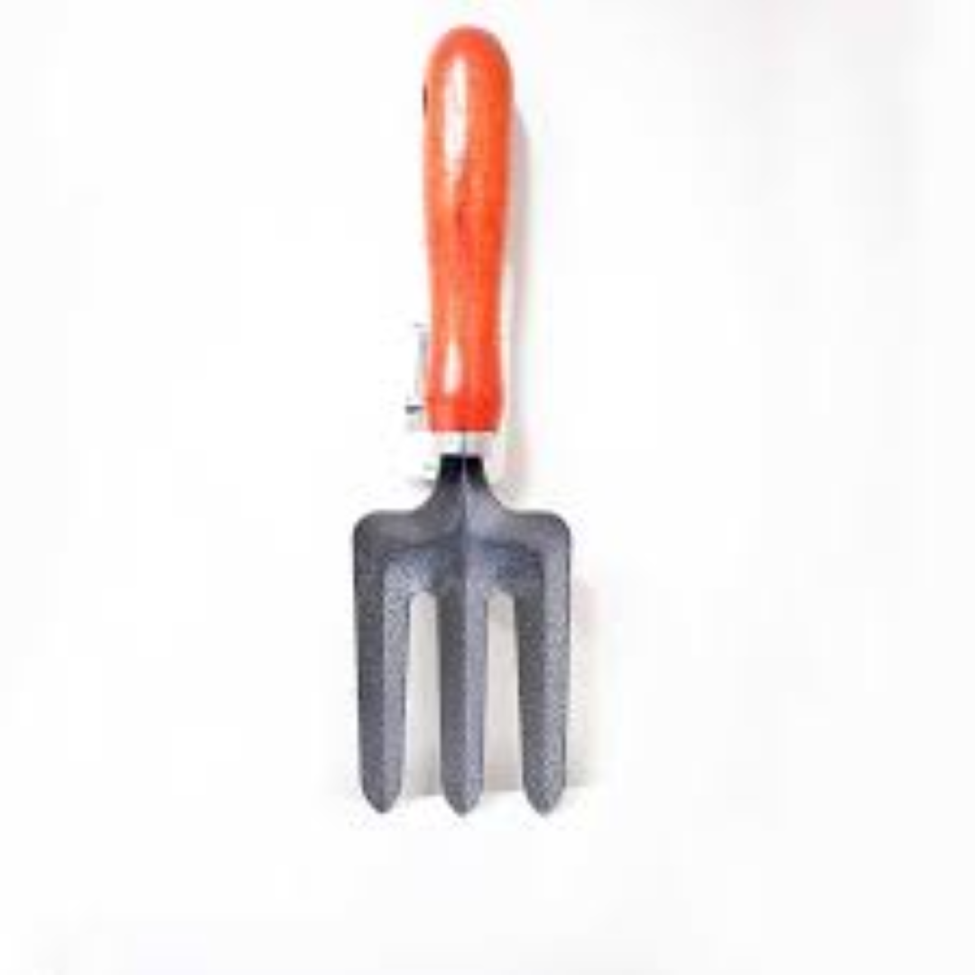 PMS GARDEN HAND FORK WOOD HANDLE W TAG